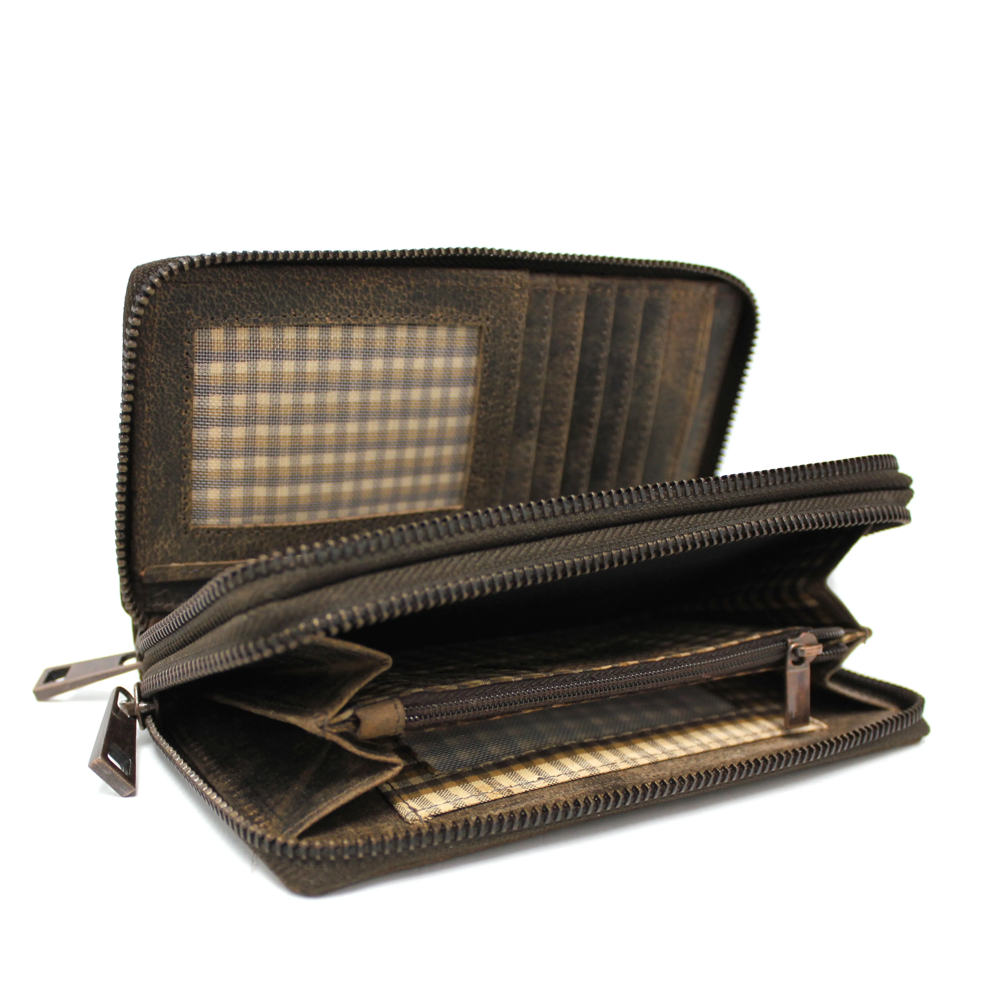 HUNT Wallet 7020-151 - Black/Tan