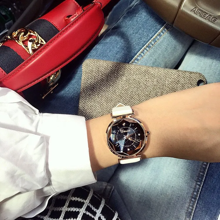 Irregular Mirror Rhinestone Women's Watch