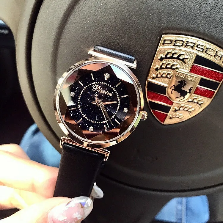 Irregular Mirror Rhinestone Women's Watch