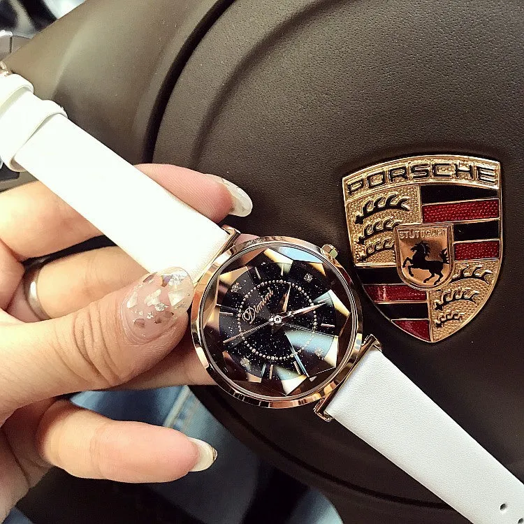 Irregular Mirror Rhinestone Women's Watch