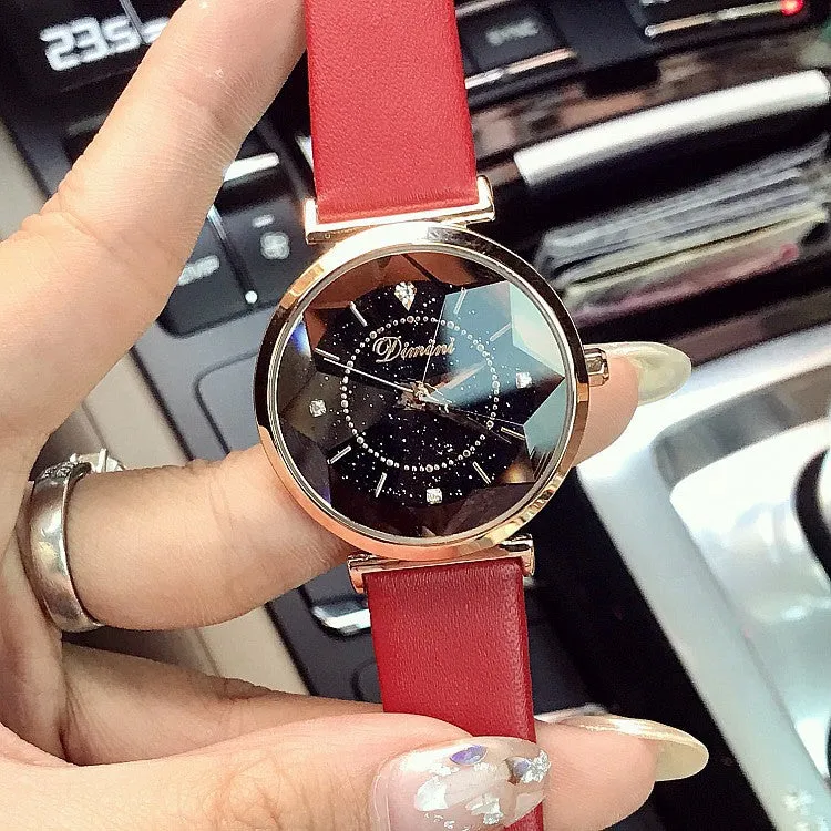 Irregular Mirror Rhinestone Women's Watch