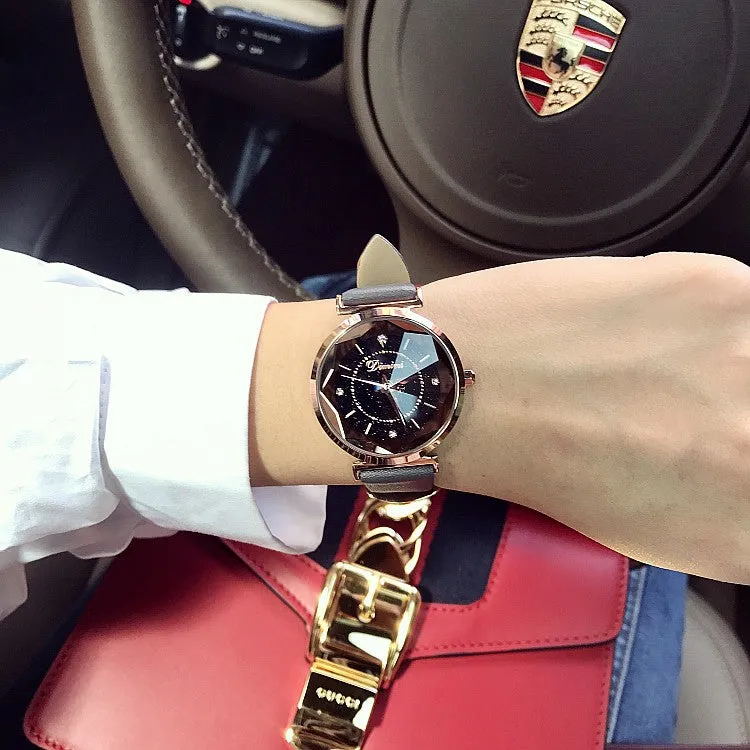 Irregular Mirror Rhinestone Women's Watch