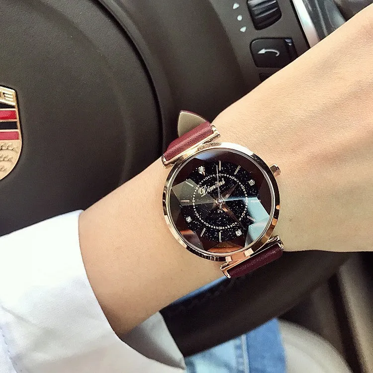 Irregular Mirror Rhinestone Women's Watch