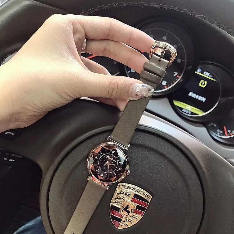 Irregular Mirror Rhinestone Women's Watch
