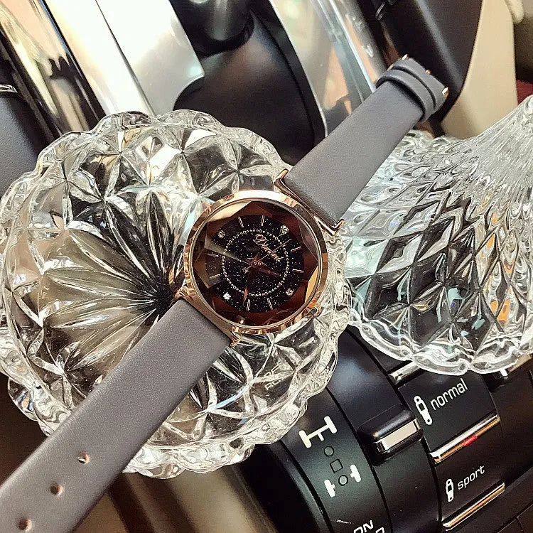 Irregular Mirror Rhinestone Women's Watch