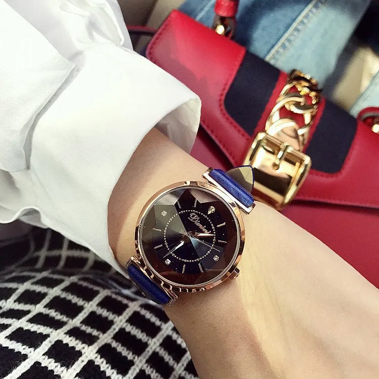 Irregular Mirror Rhinestone Women's Watch