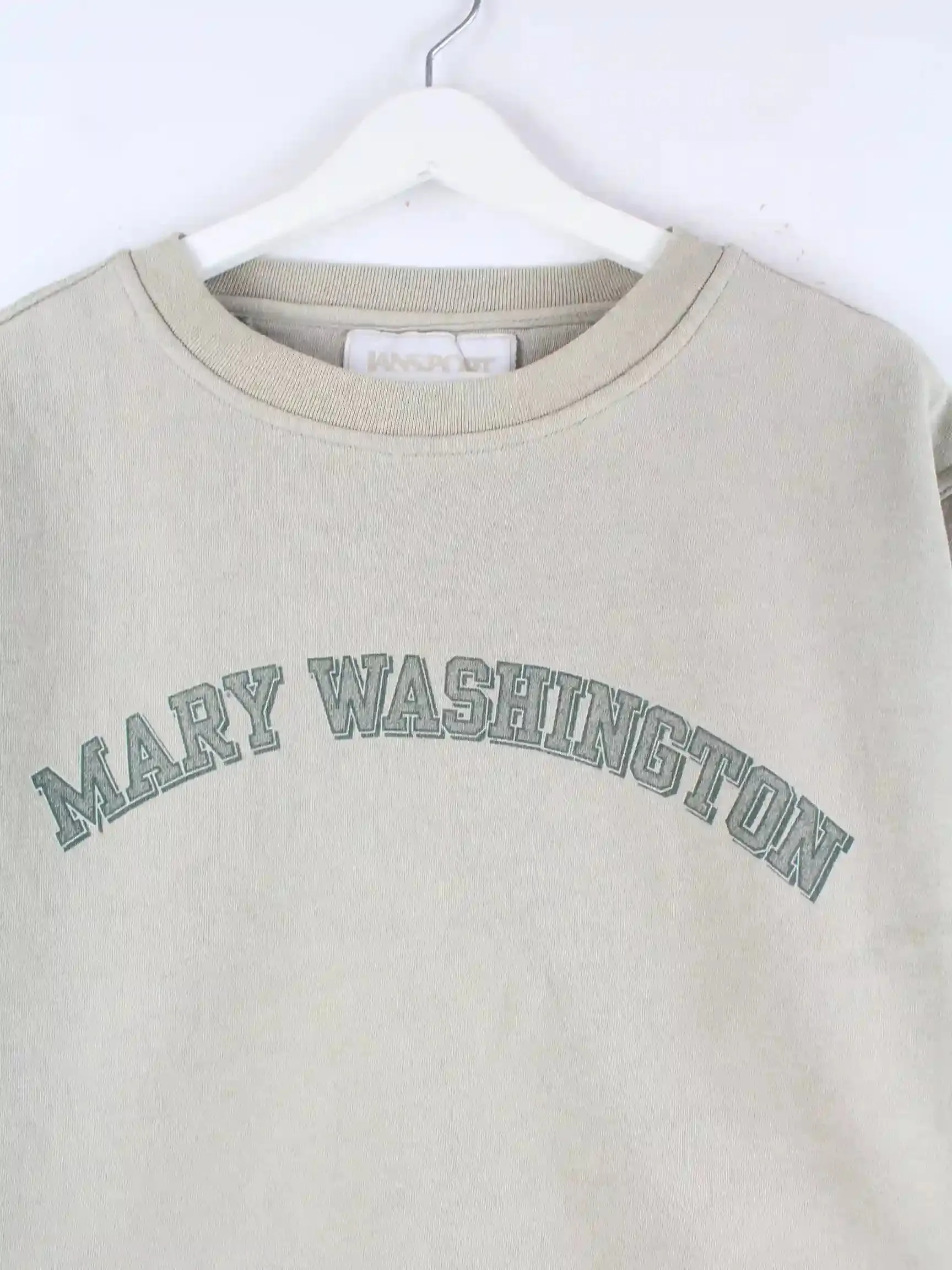 Jansport Damen 90s Vintage Mary Washington Sweater Beige M