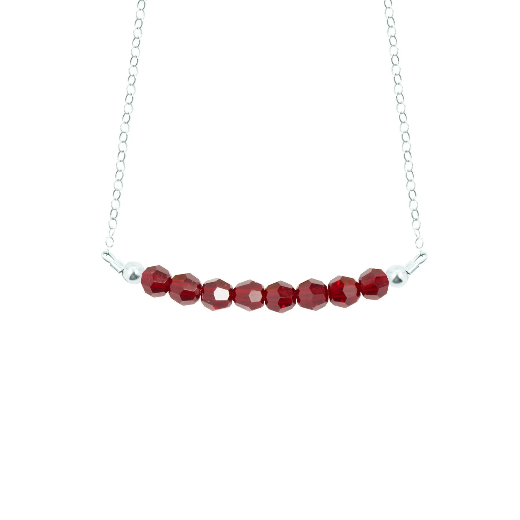 January Birthstone Necklace