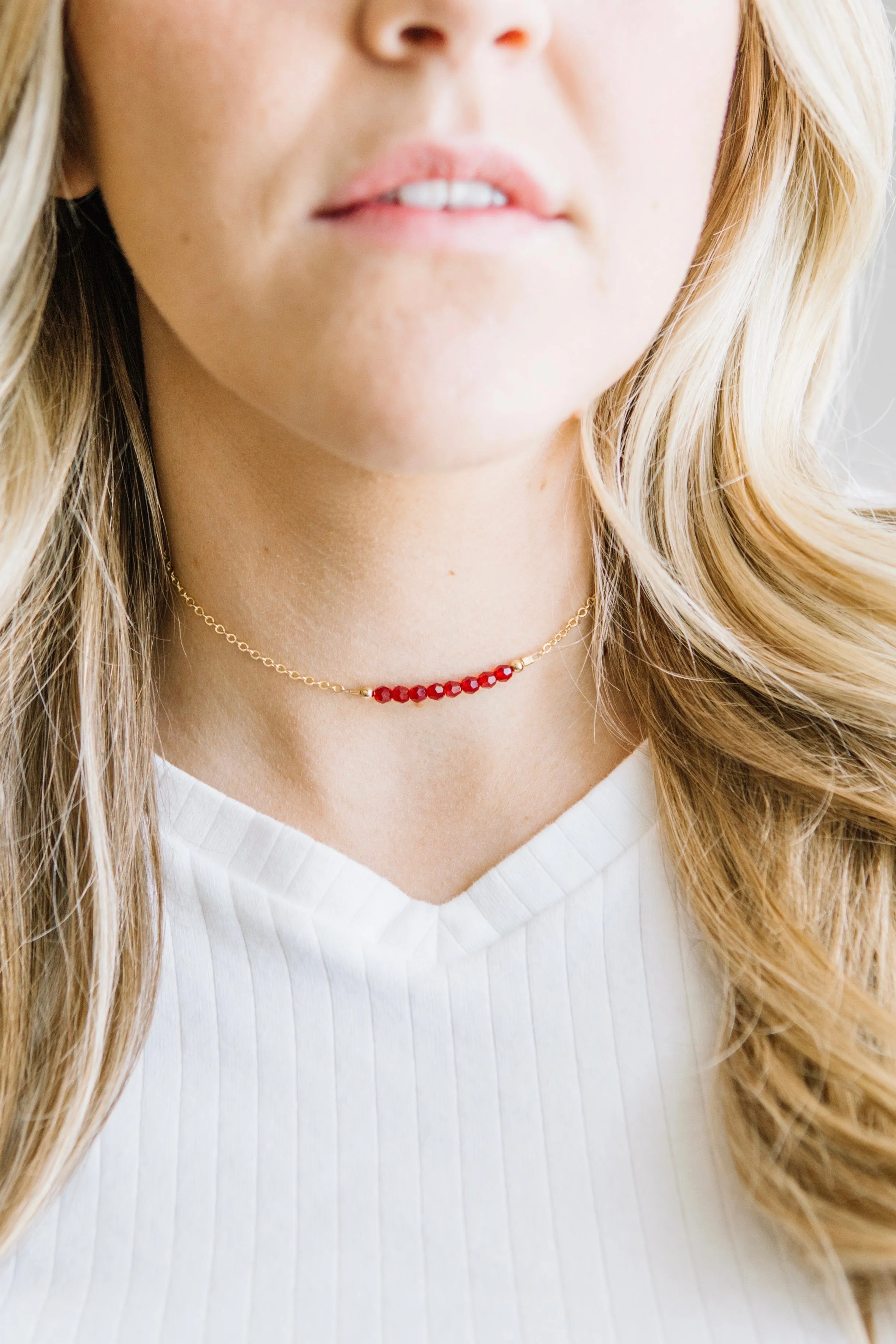 January Birthstone Necklace