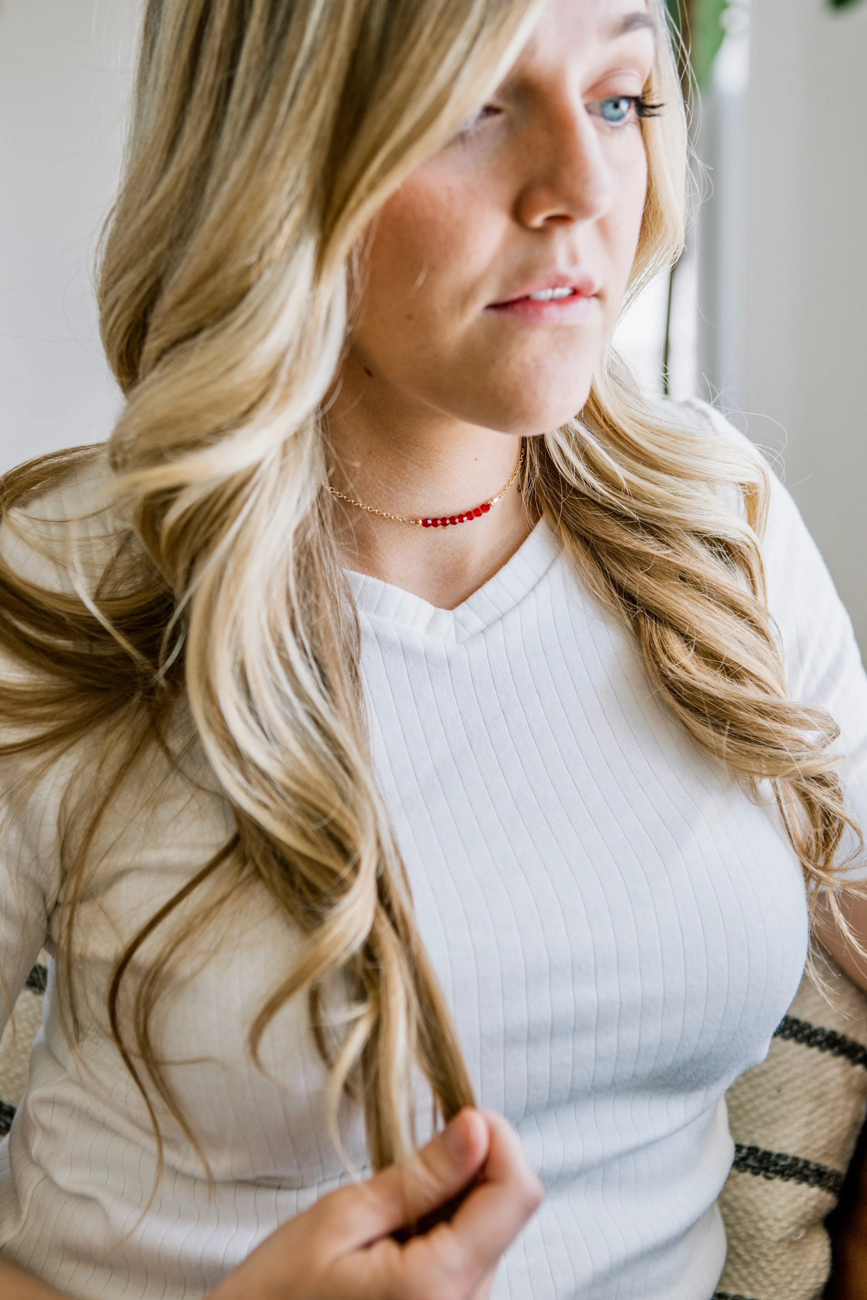 January Birthstone Necklace
