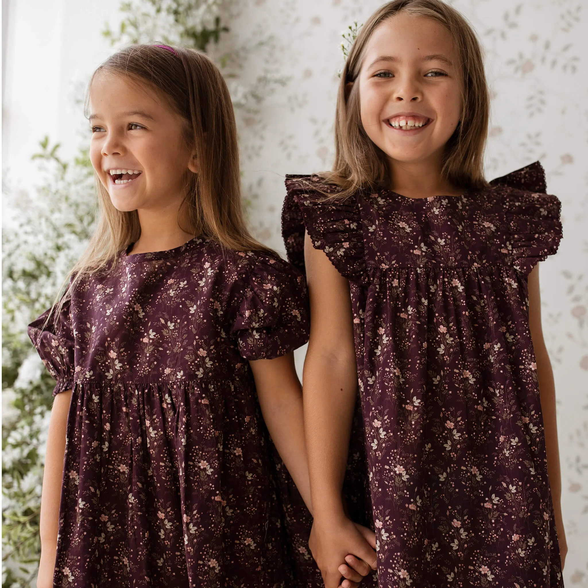 Juliette Dress aus 100% Bio-Baumwolle -  Luna Floral Kollektion