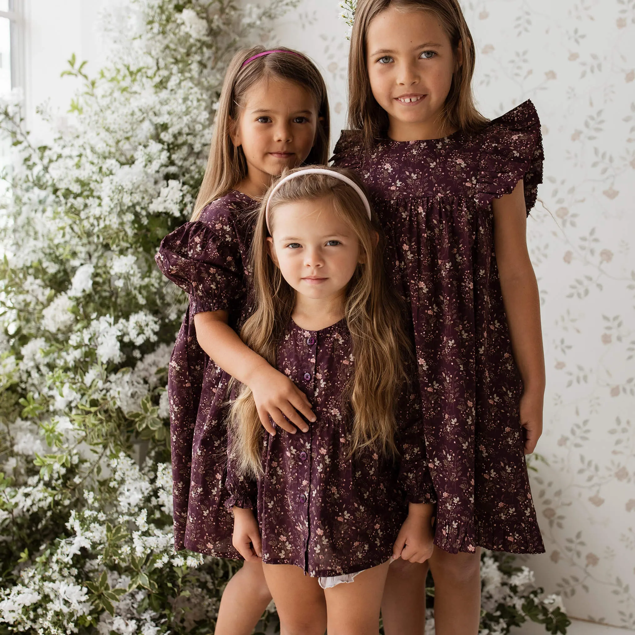 Juliette Dress aus 100% Bio-Baumwolle -  Luna Floral Kollektion