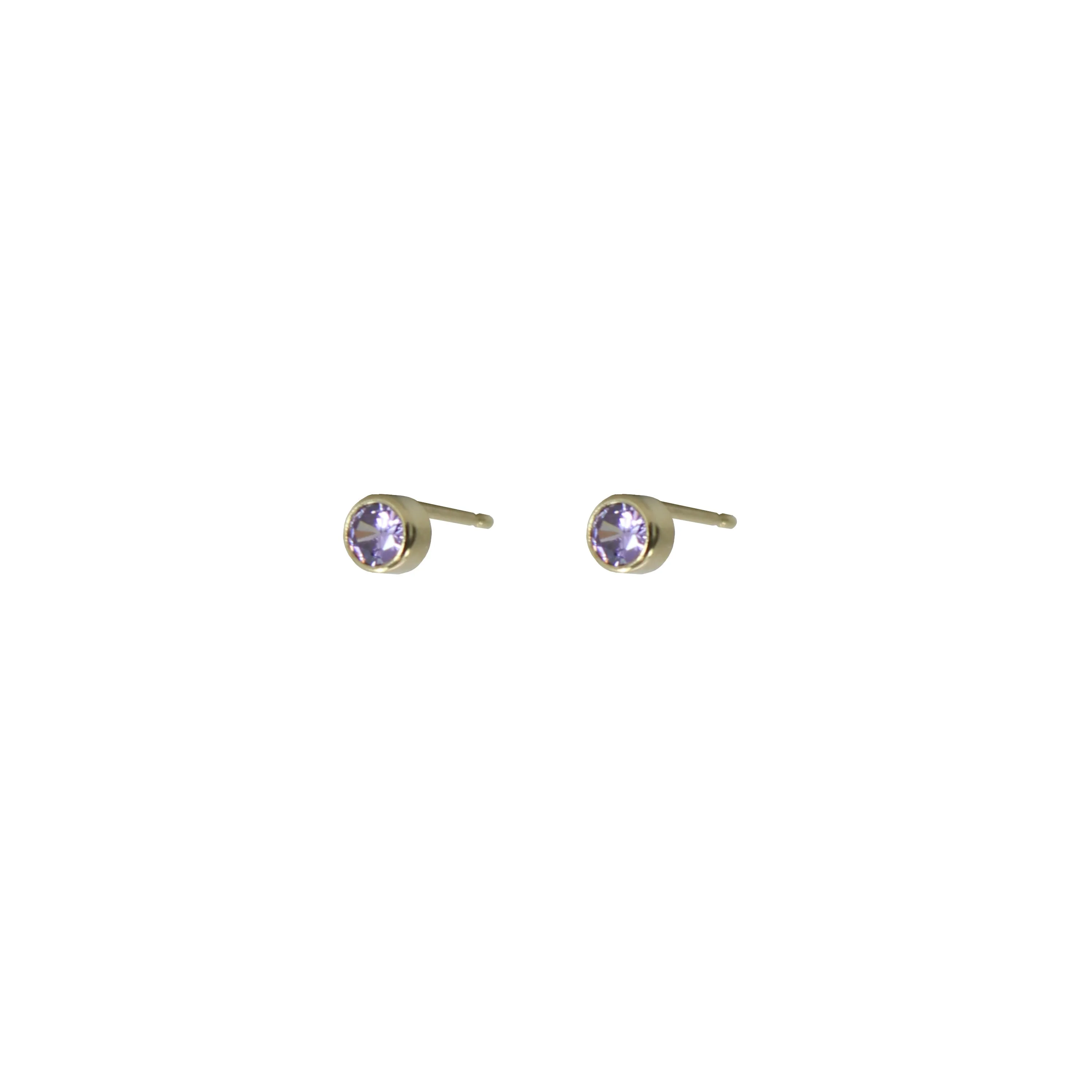 June Birthstone Stud Earrings