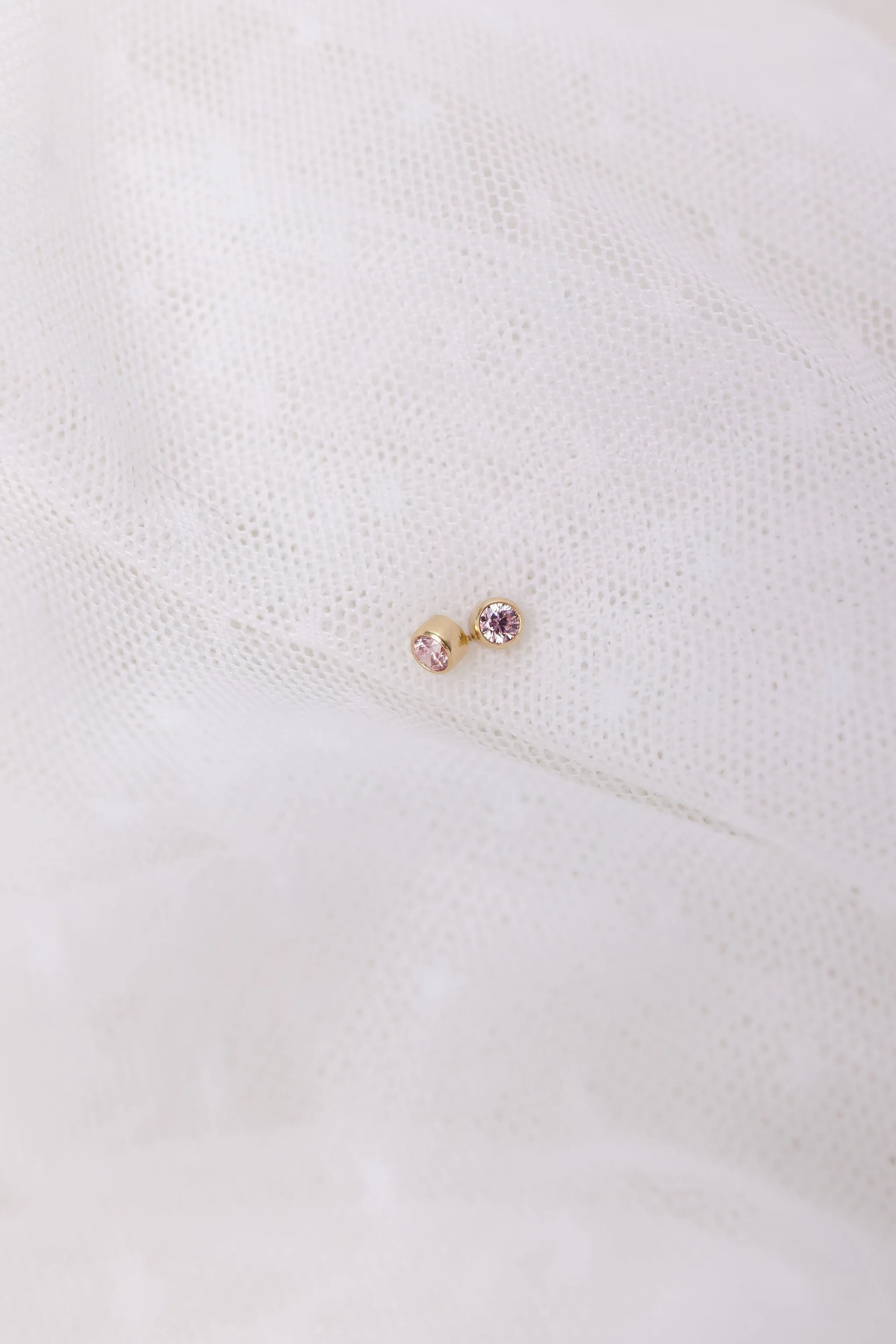 June Birthstone Stud Earrings