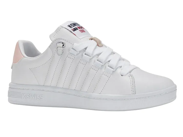 K-Swiss Women's Lozan II Court Shoes in Wht/Wht/Heavenlypink