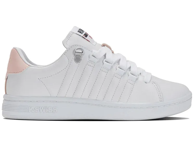 K-Swiss Women's Lozan II Court Shoes in Wht/Wht/Heavenlypink