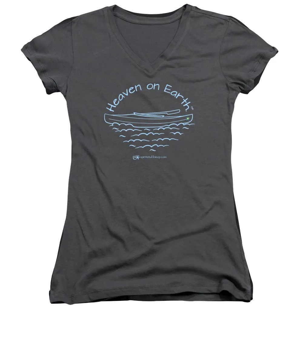 Kayak Heaven On Earth - Women's V-Neck