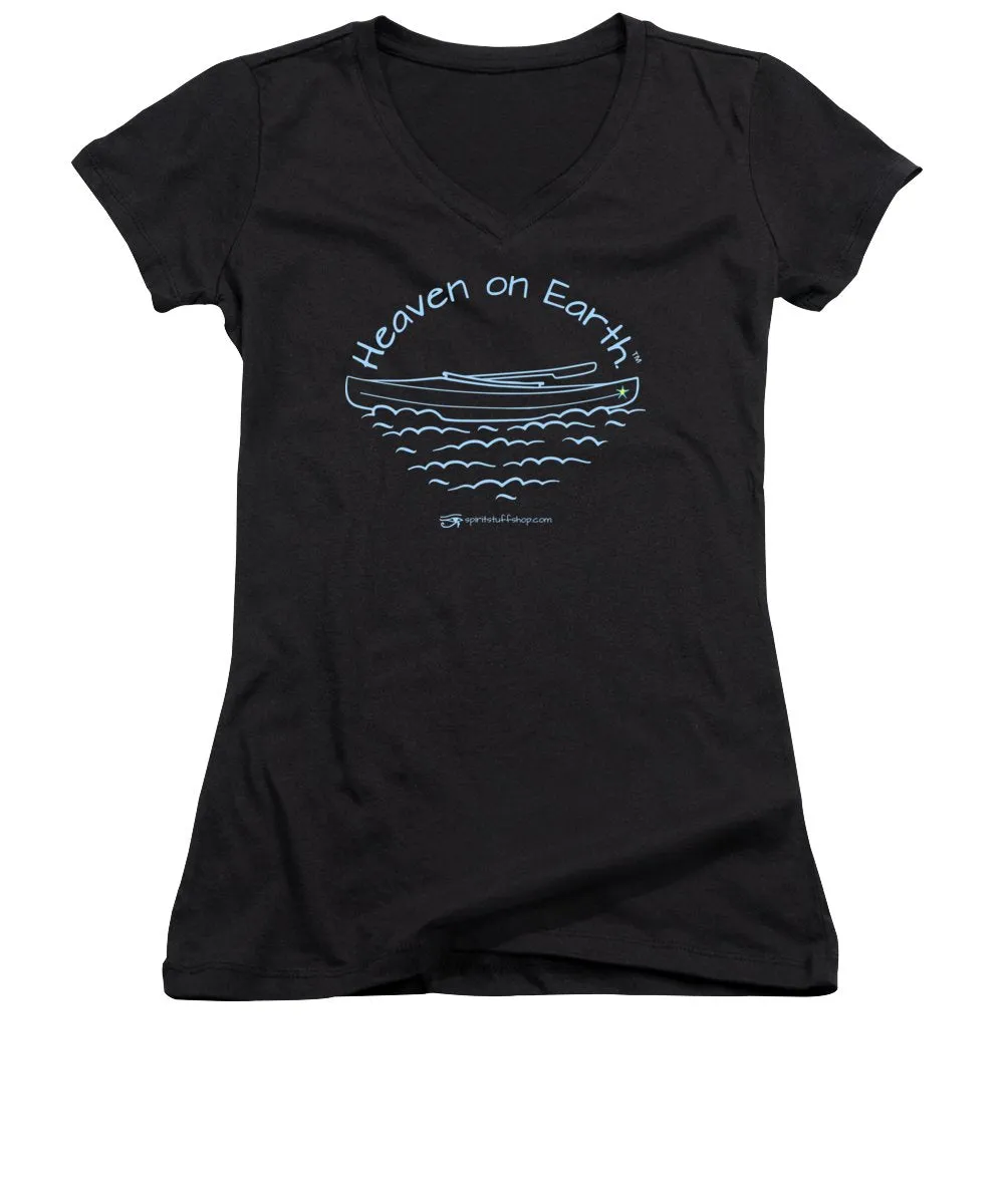 Kayak Heaven On Earth - Women's V-Neck