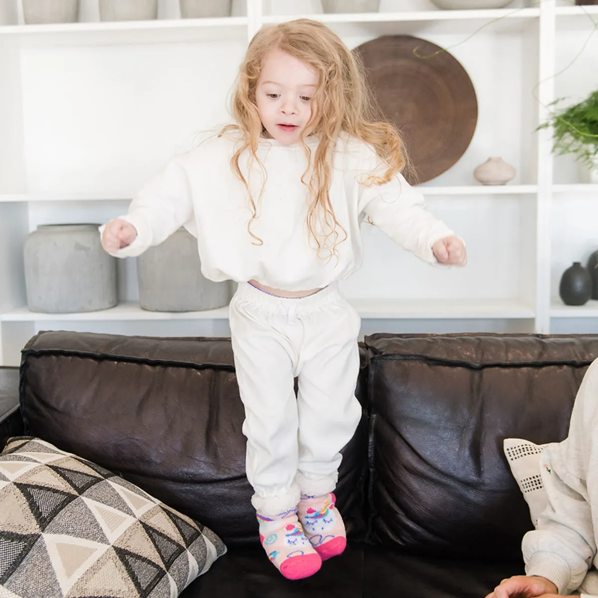 Kids Classic Slipper Socks | Unicorn Pink