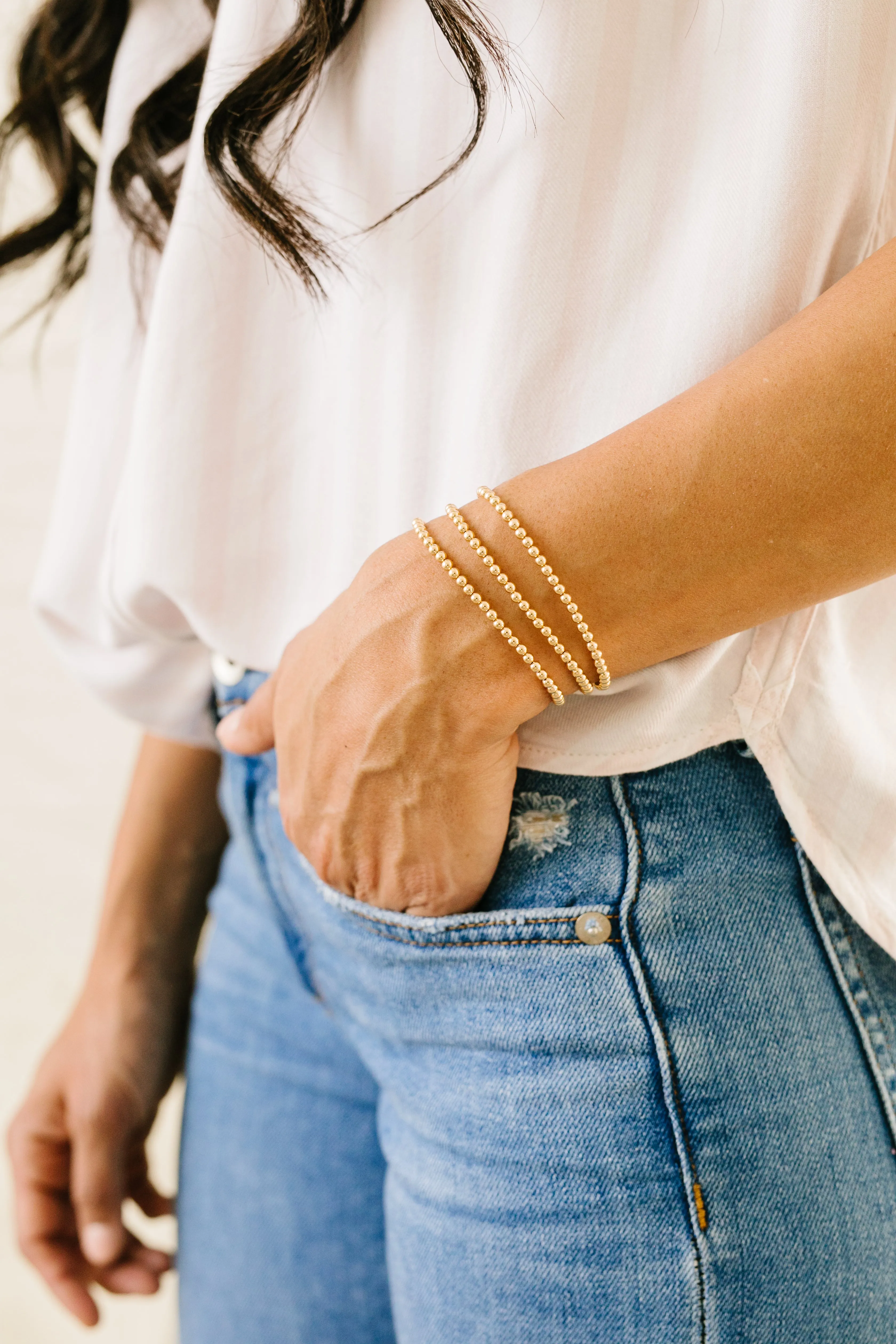 Kindness Mom   Mini Bracelets Set (3MM Beads)