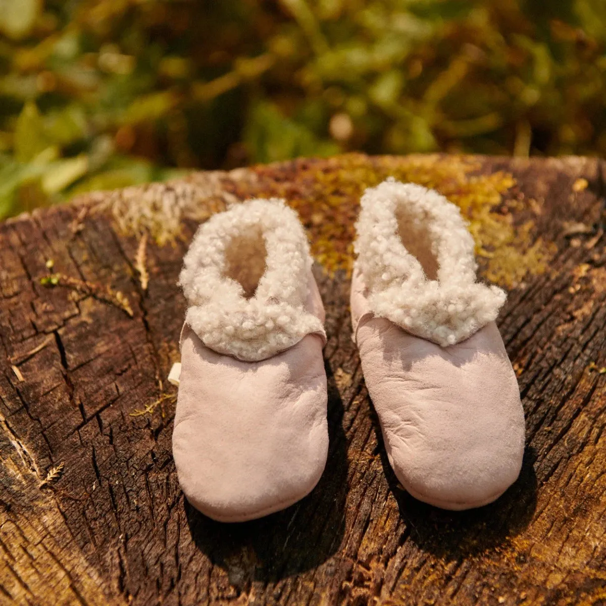 Lambskin Booties | Rose Bud