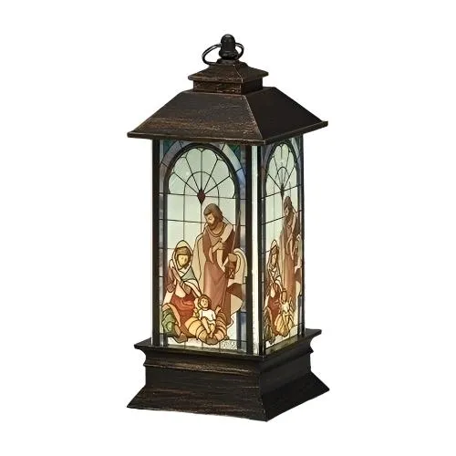 LED Holy Family Lantern Ornament  5"