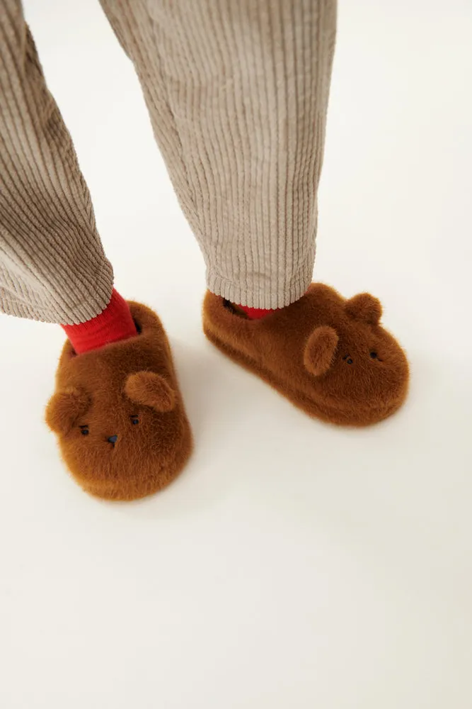 [Liewood] Aviaja Bear Slippers - Golden Caramel