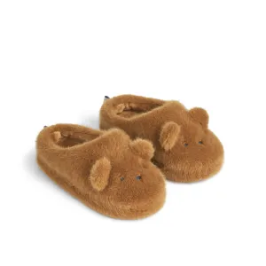 [Liewood] Aviaja Bear Slippers - Golden Caramel