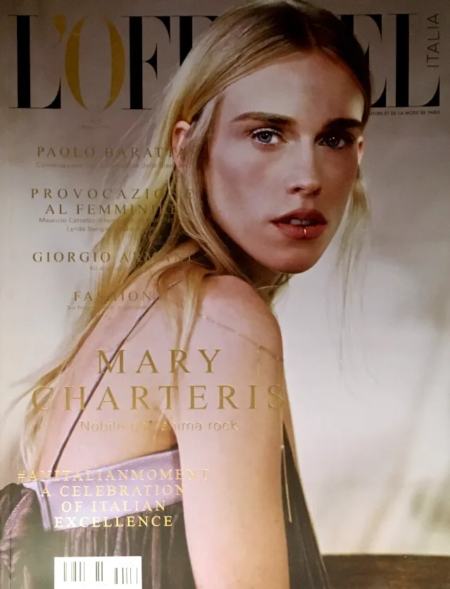 L'OFFICIEL Magazine ITALIA May 2015 MARY CHARTERIS Caroline Vreeland GRACE MCKAGAN