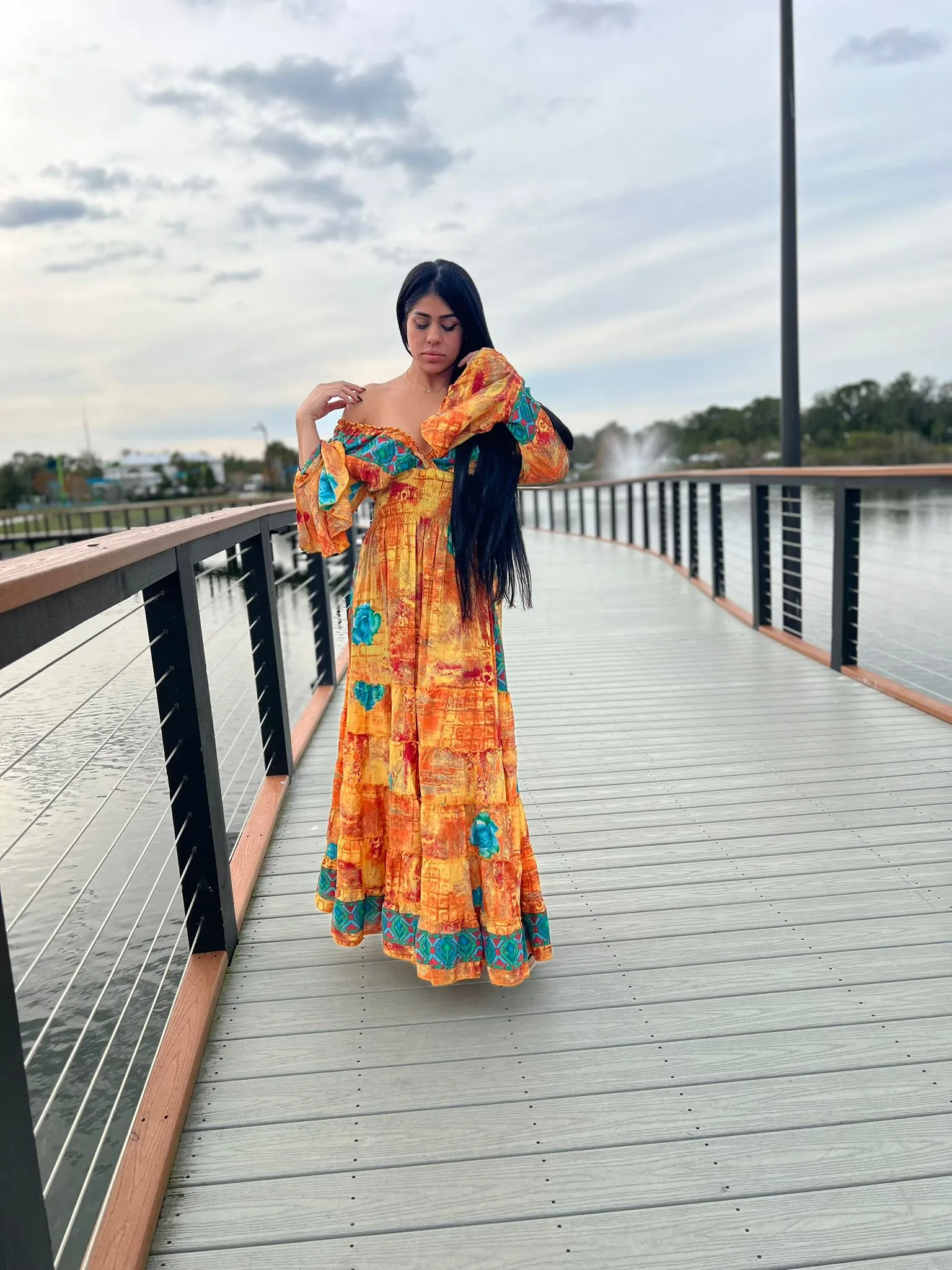 Long Sleeve Boho Dress