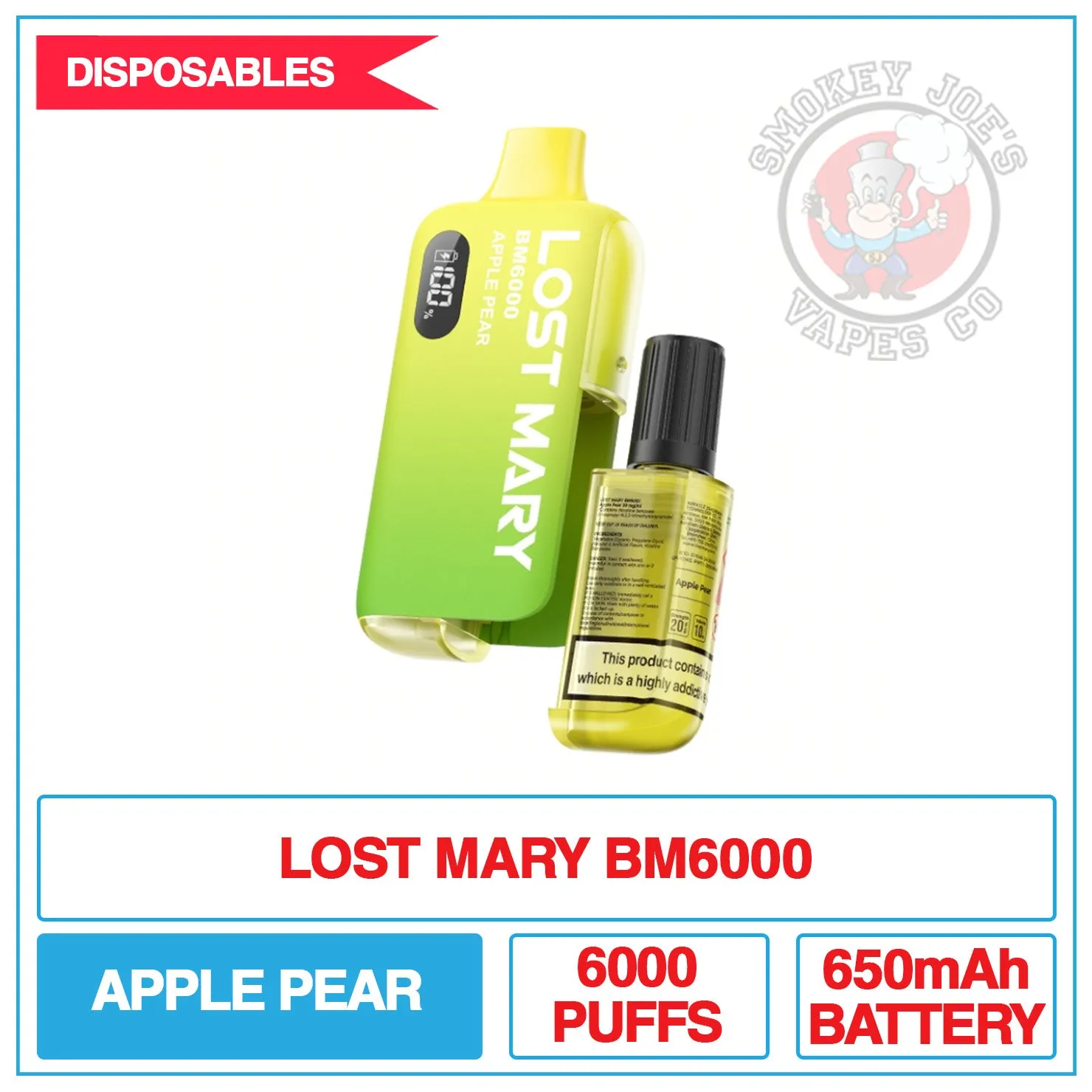 Lost Mary - BM6000 - Apple Pear Disposable Vape Kit
