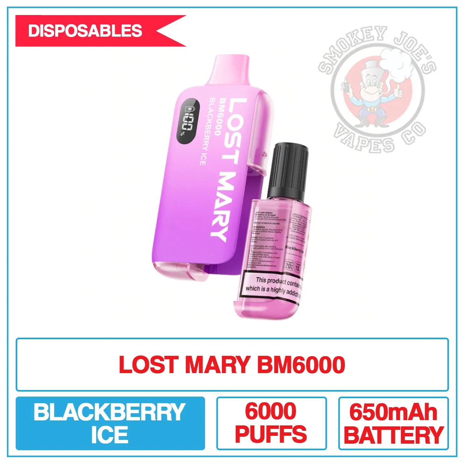 Lost Mary - BM6000 - Blackberry Ice - Disposable Vape Kit