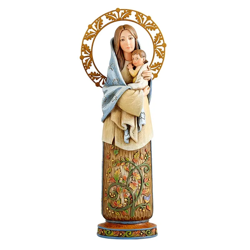 Madonna and Child Fall Season Statue 10"