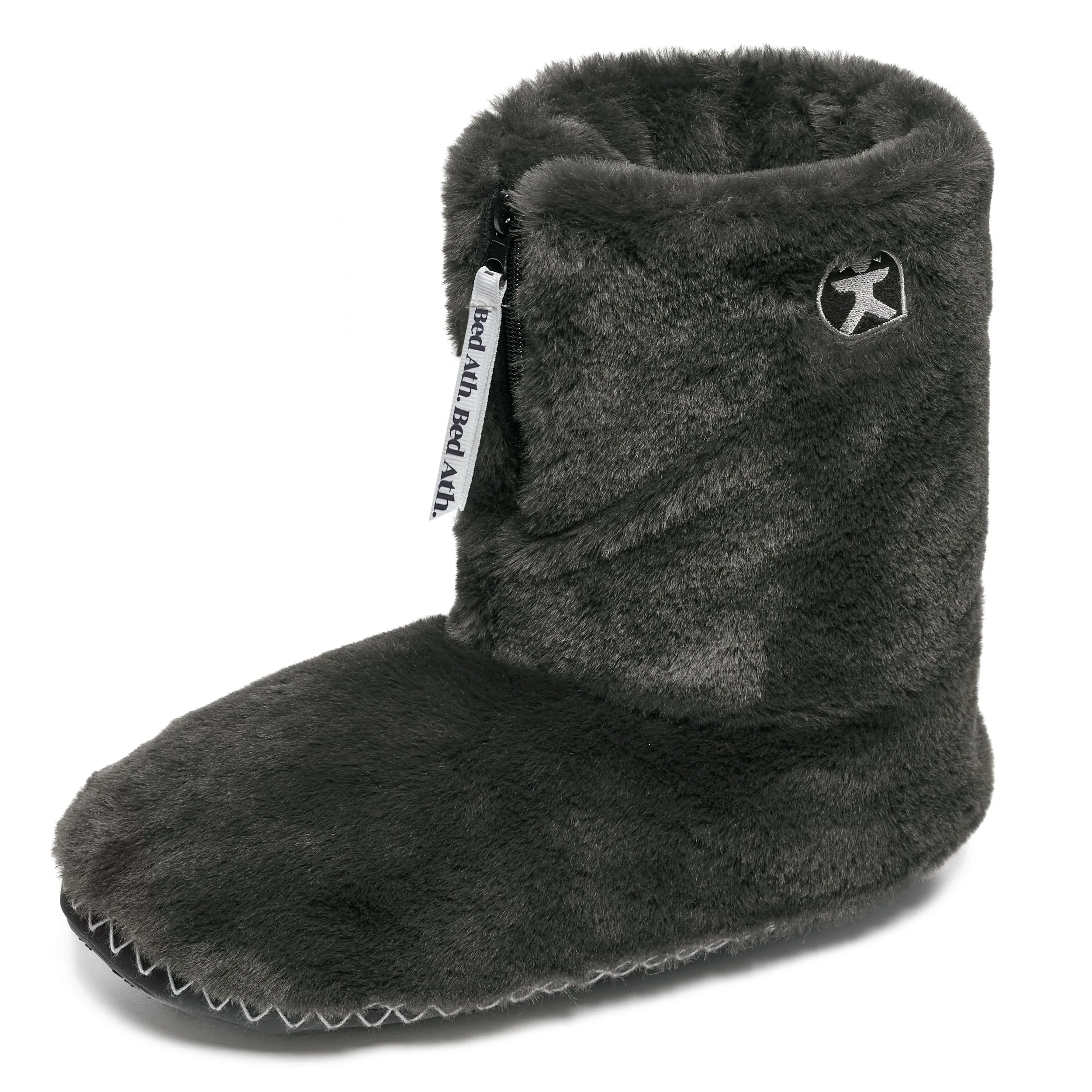 Marilyn - Classic Faux Fur Slipper Boot - Charcoal