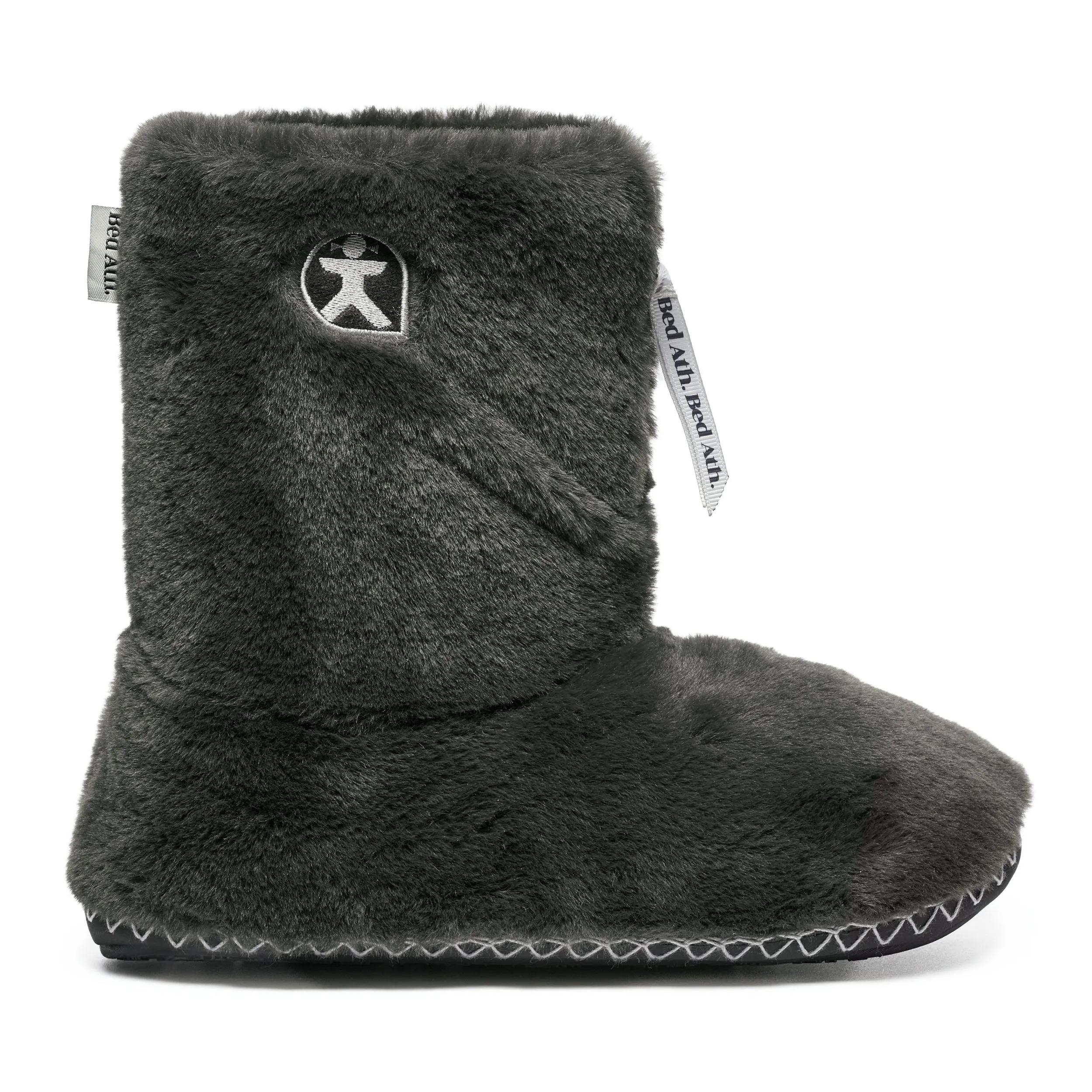 Marilyn - Classic Faux Fur Slipper Boot - Charcoal