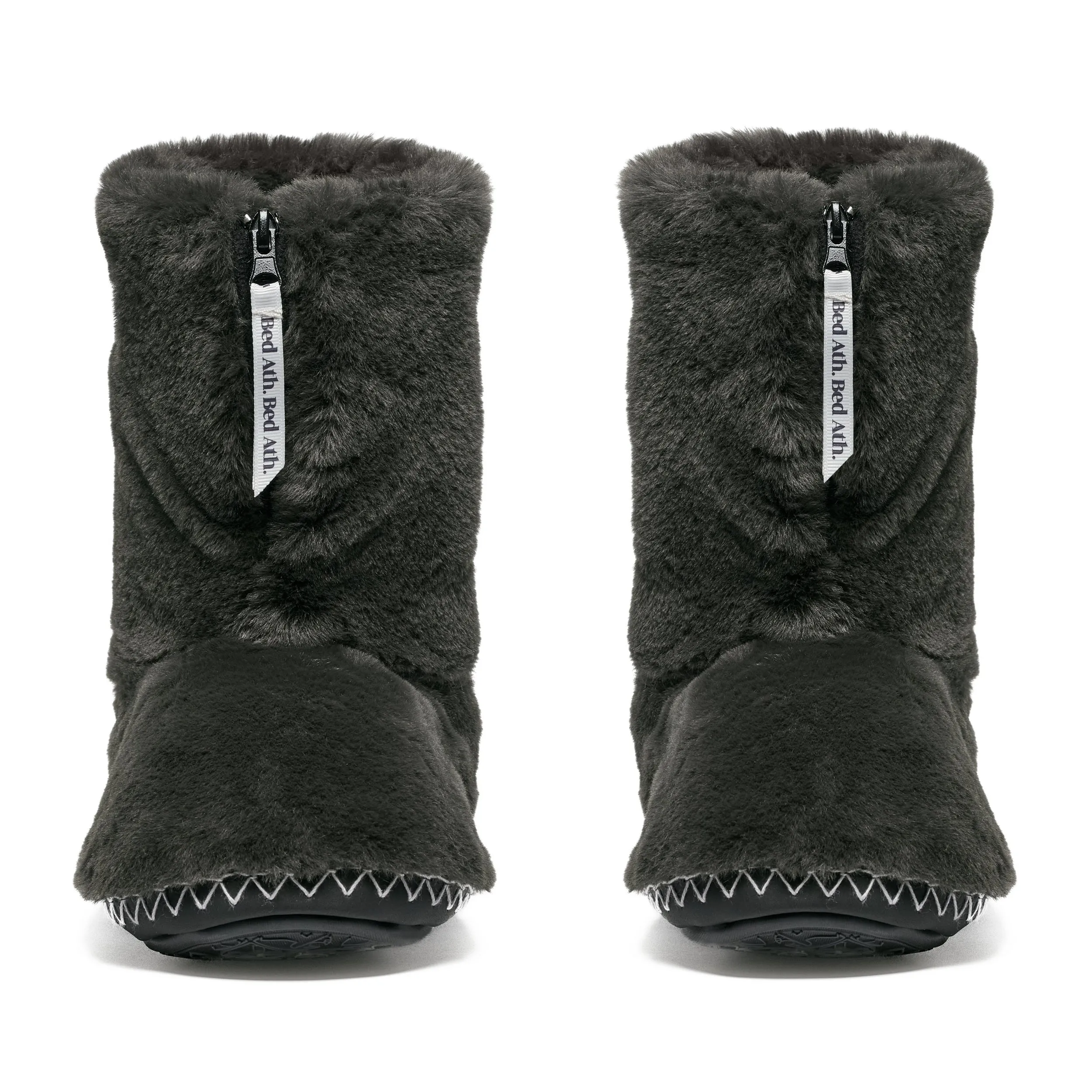 Marilyn - Classic Faux Fur Slipper Boot - Charcoal