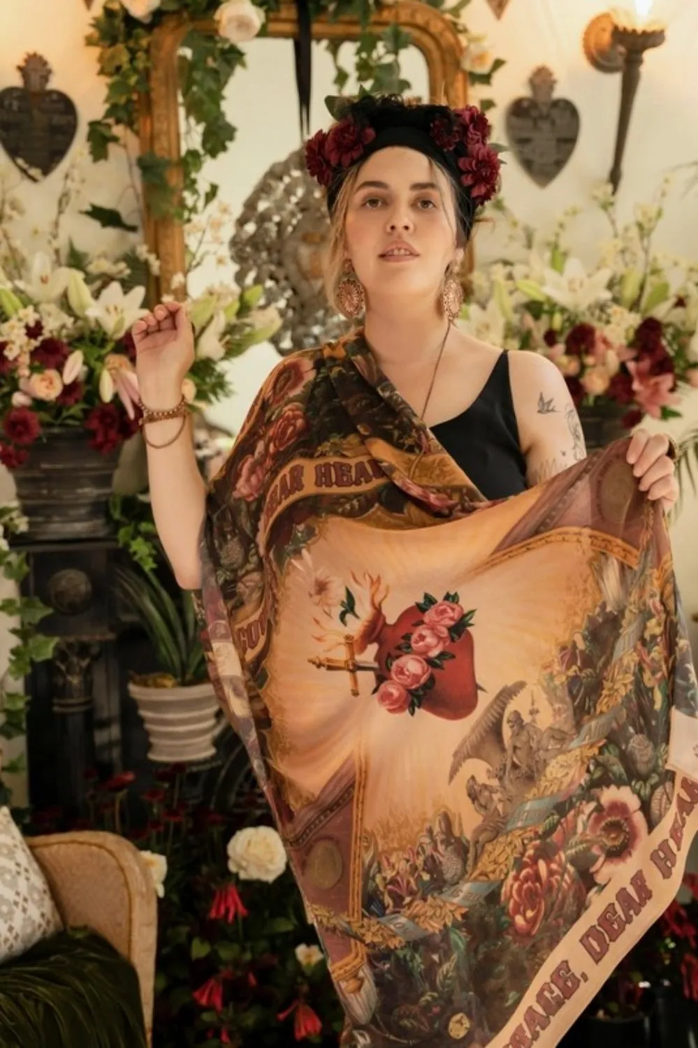 MARKET OF STARS COURAGE DEAR HEART BAMBOO SCARF