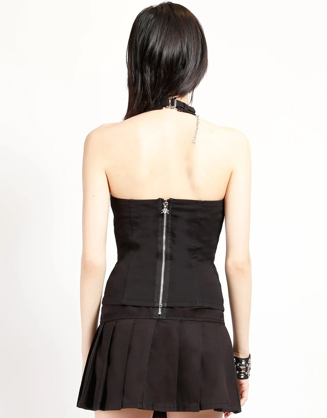 MARY CHAIN CORSET BLACK