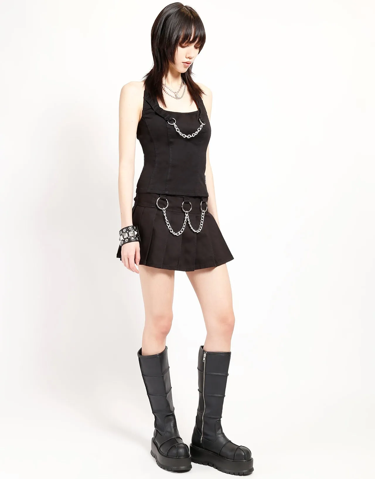 MARY CHAIN CORSET BLACK