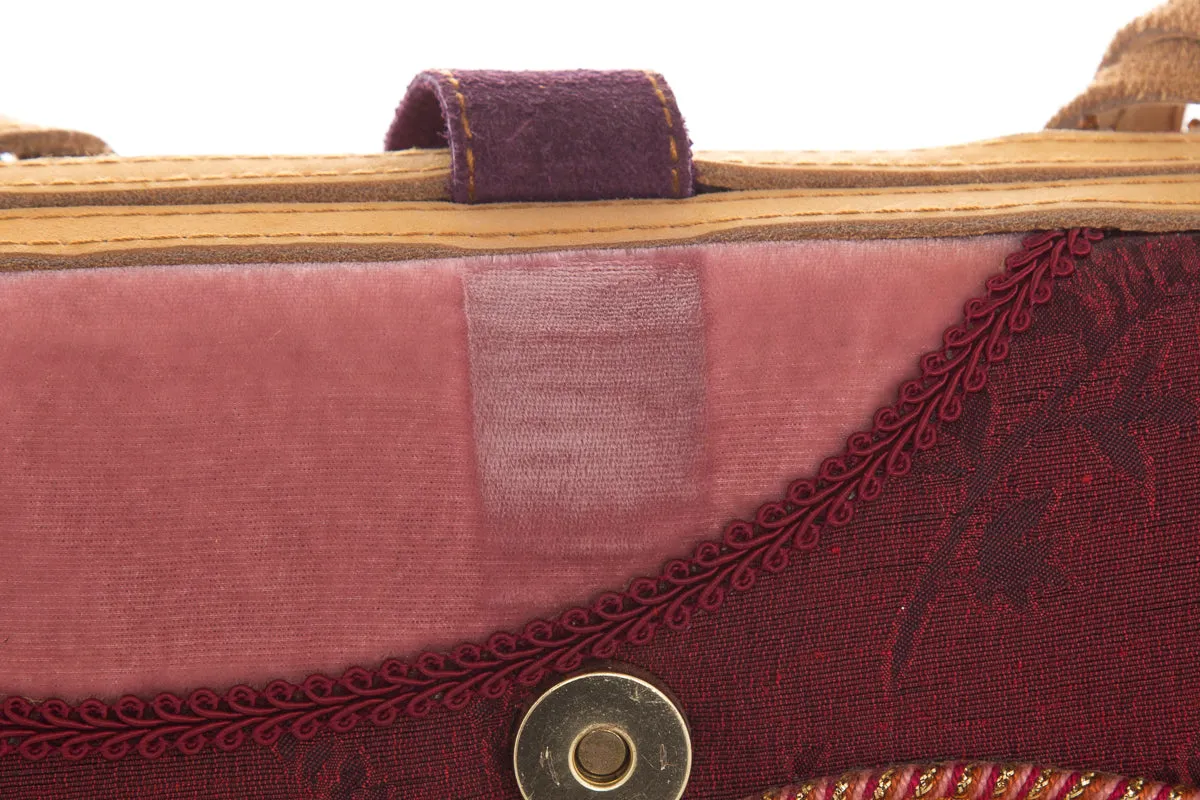 Mary Frances Multcolor Printed Embellished Shoulder Bag