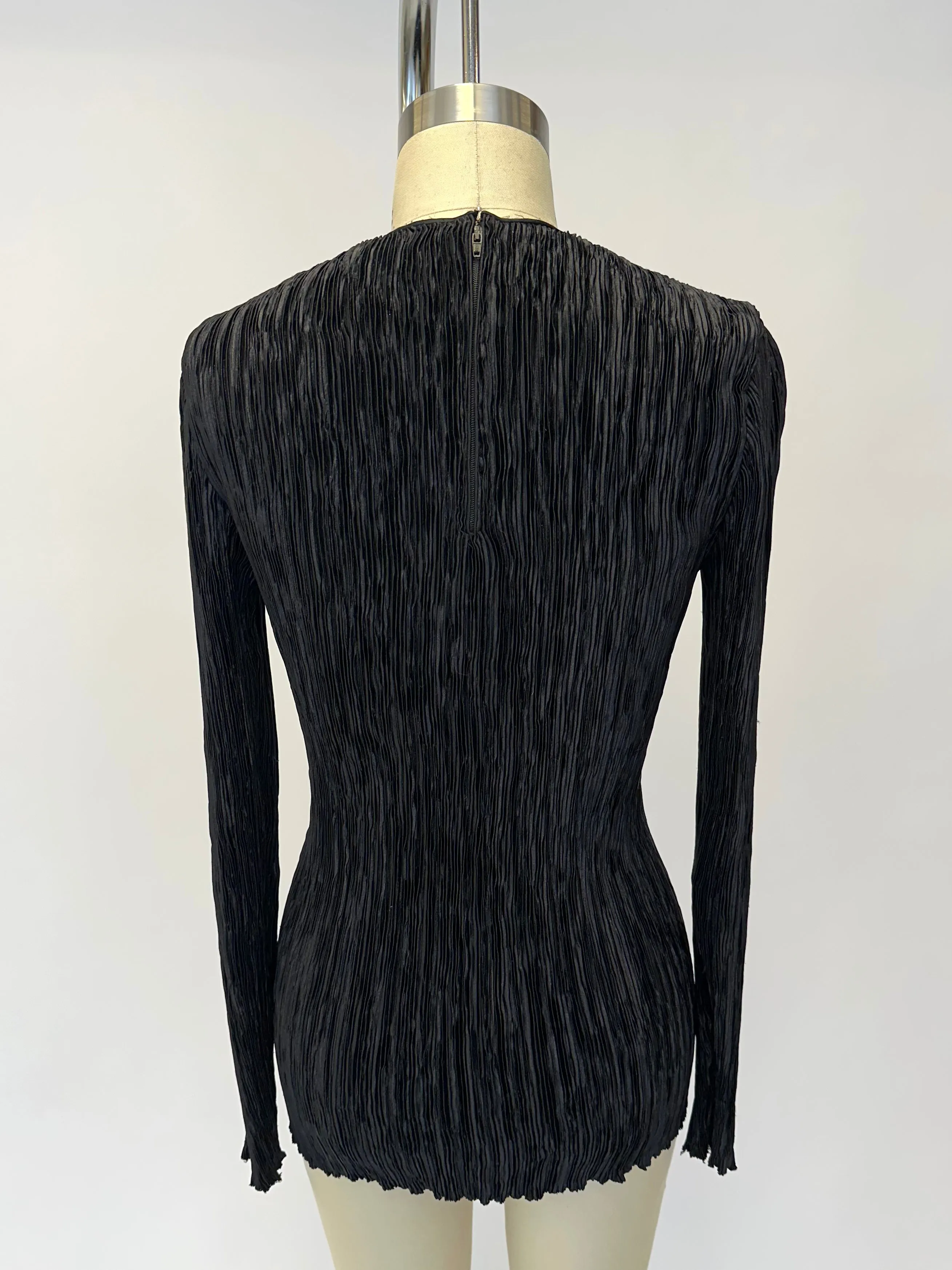 Mary McFadden Plissé Layered Top Set