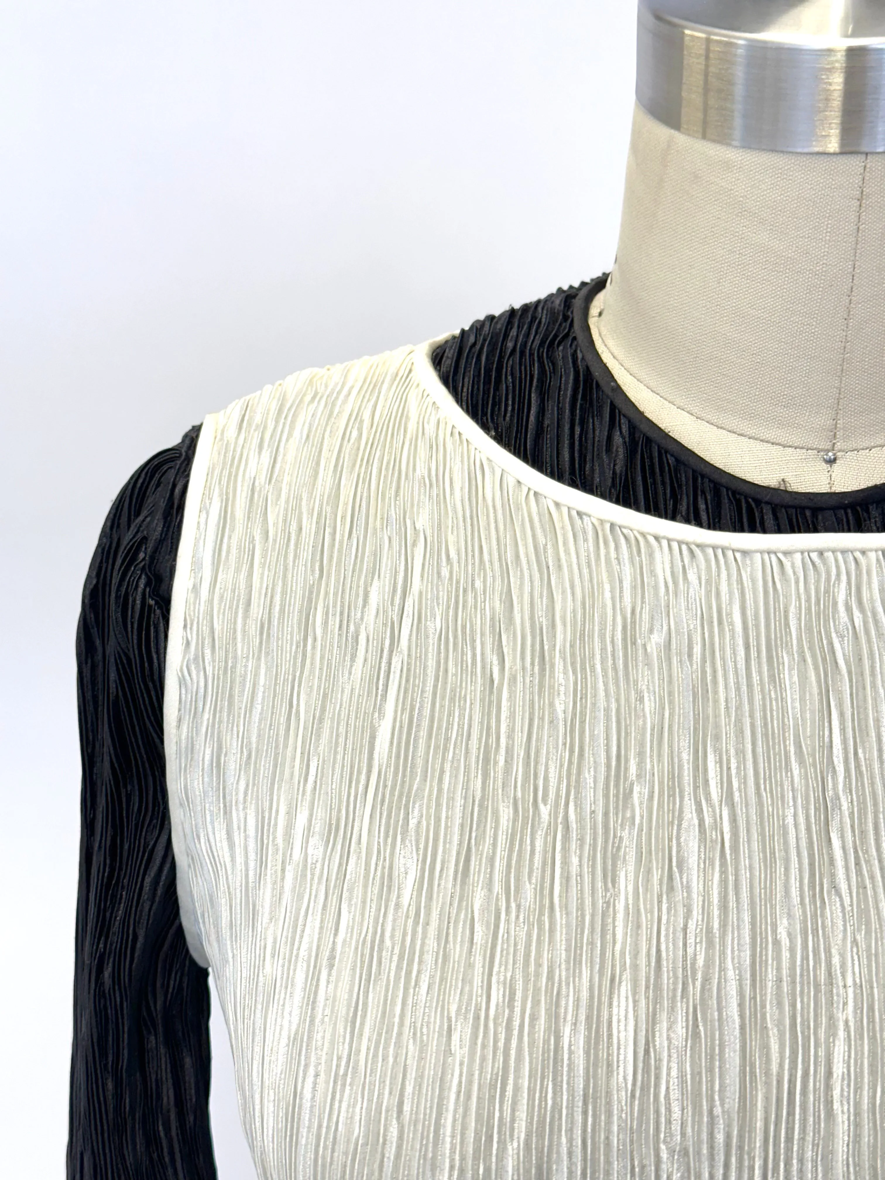 Mary McFadden Plissé Layered Top Set