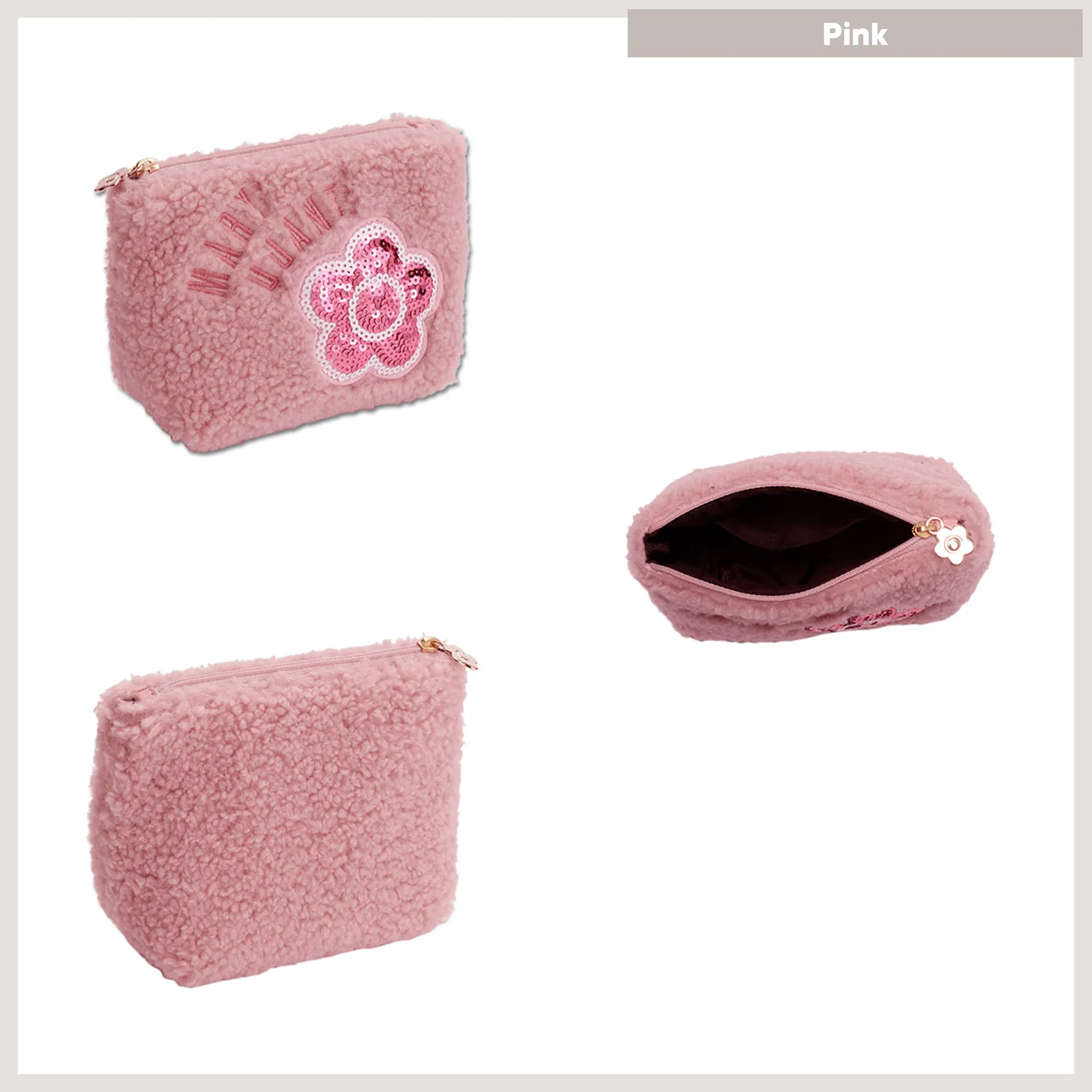 MARY QUANT Bore Sequin Boat Shape Pouch