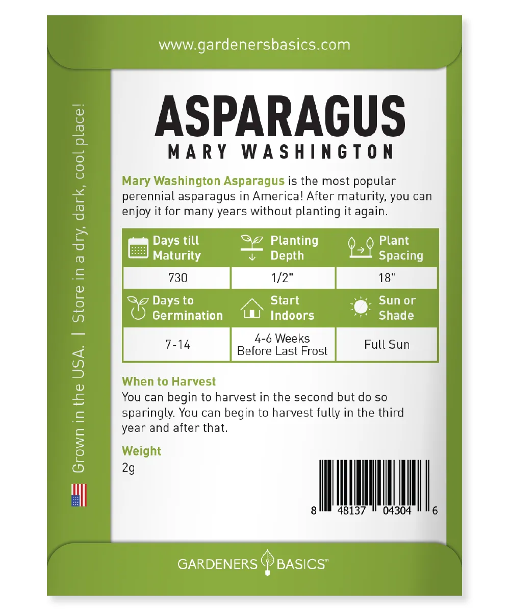 Mary Washington Asparagus Seeds
