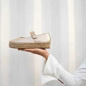 Marza Light Gold Espadrille