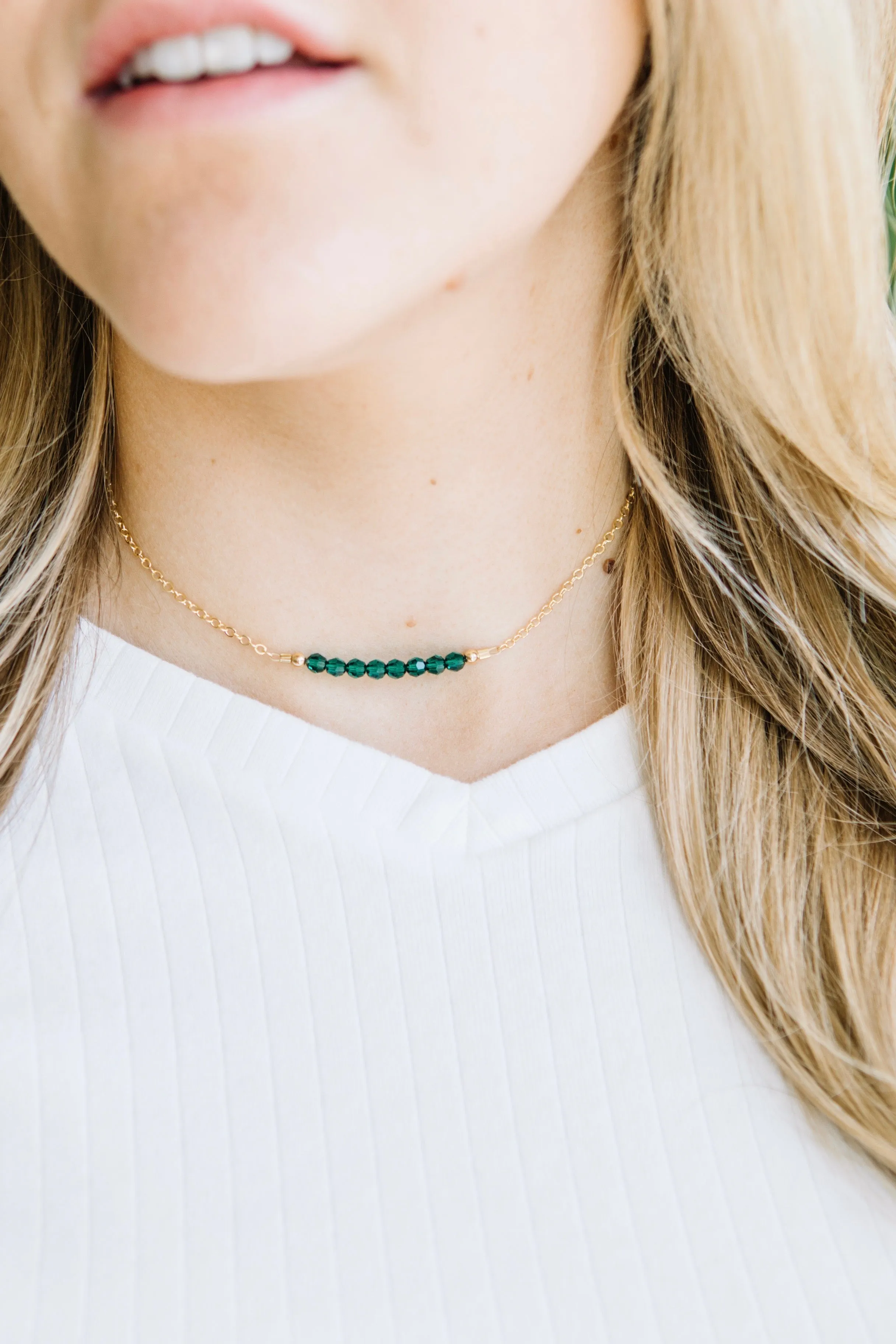 May Birthstone Necklace
