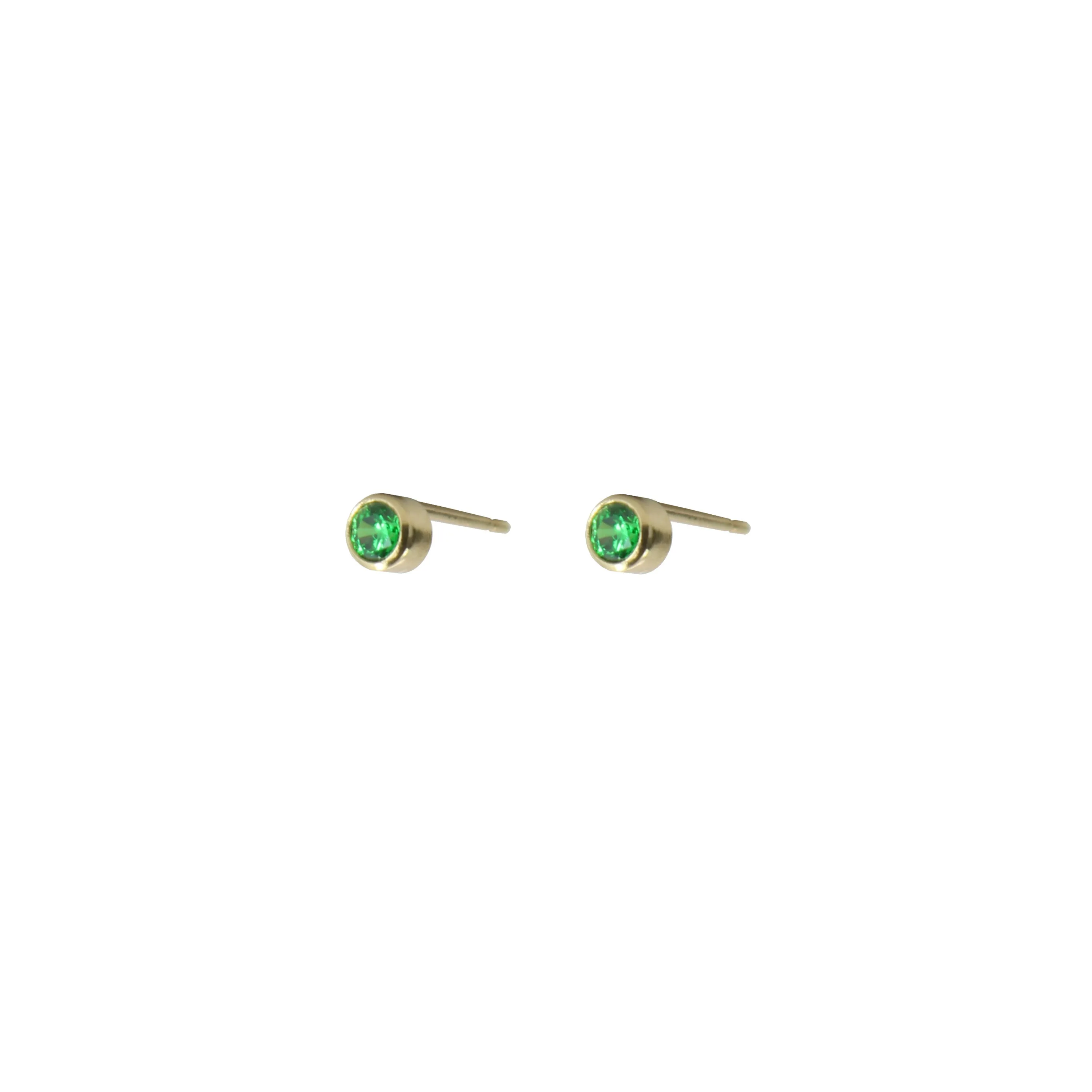 May Birthstone Stud Earrings