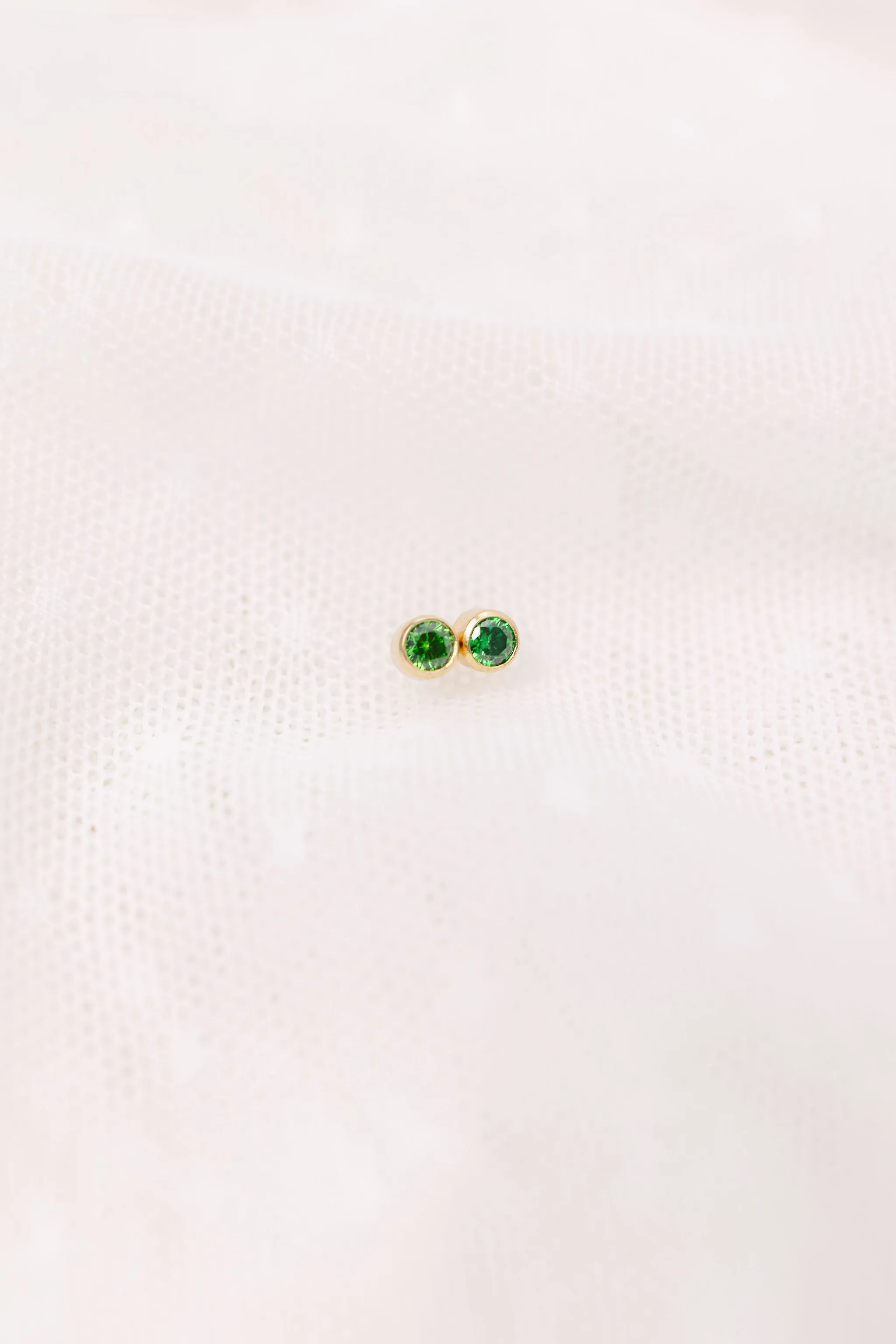 May Birthstone Stud Earrings