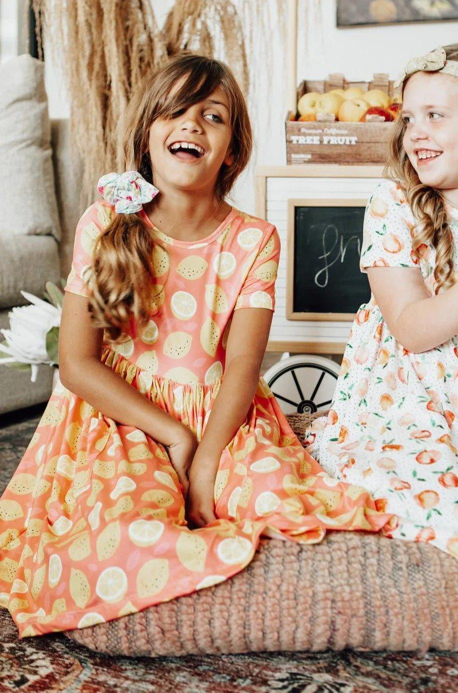 Mila & Rose Lemon Squeezy S/S Pocket Twirl Dress