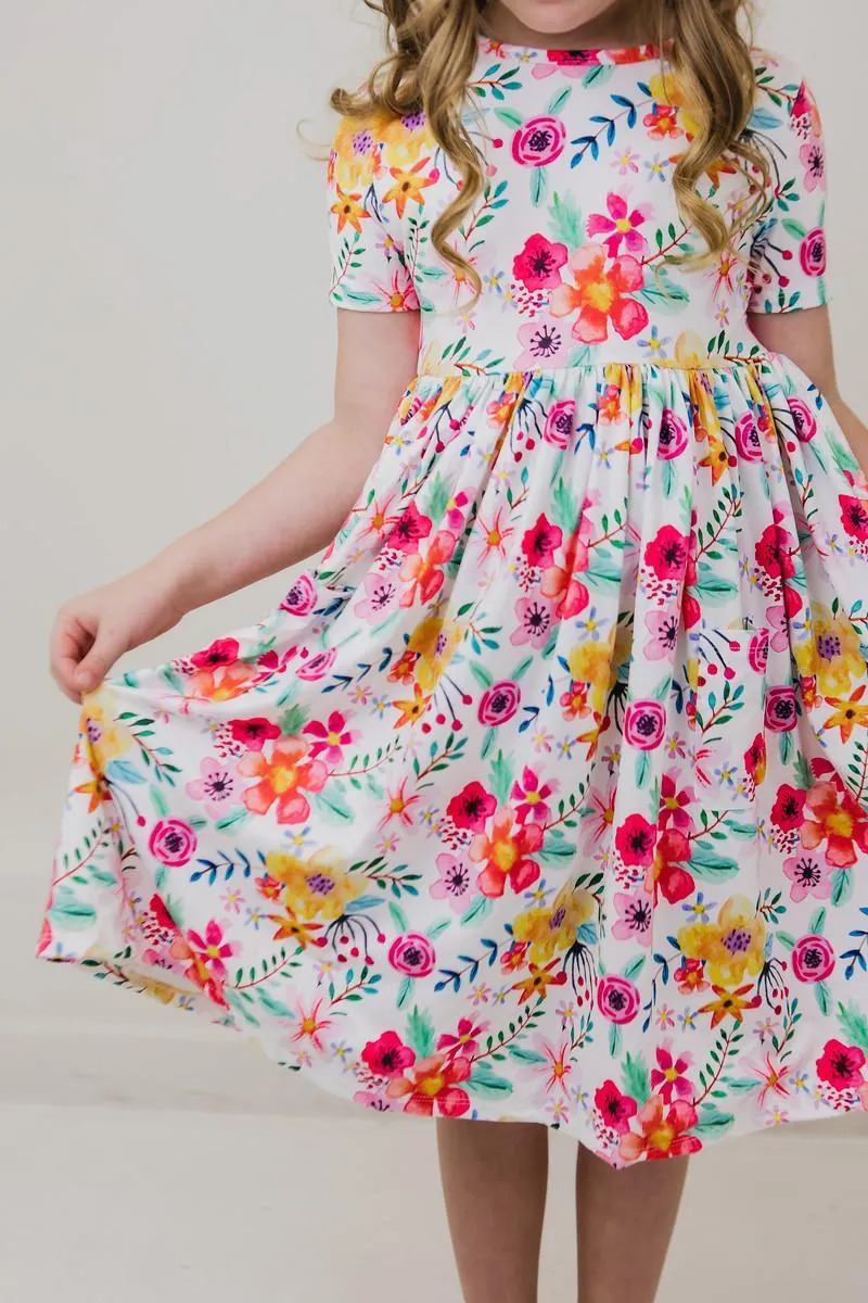 Mila & Rose Life in Full Bloom S/S Pocket Twirl Dress